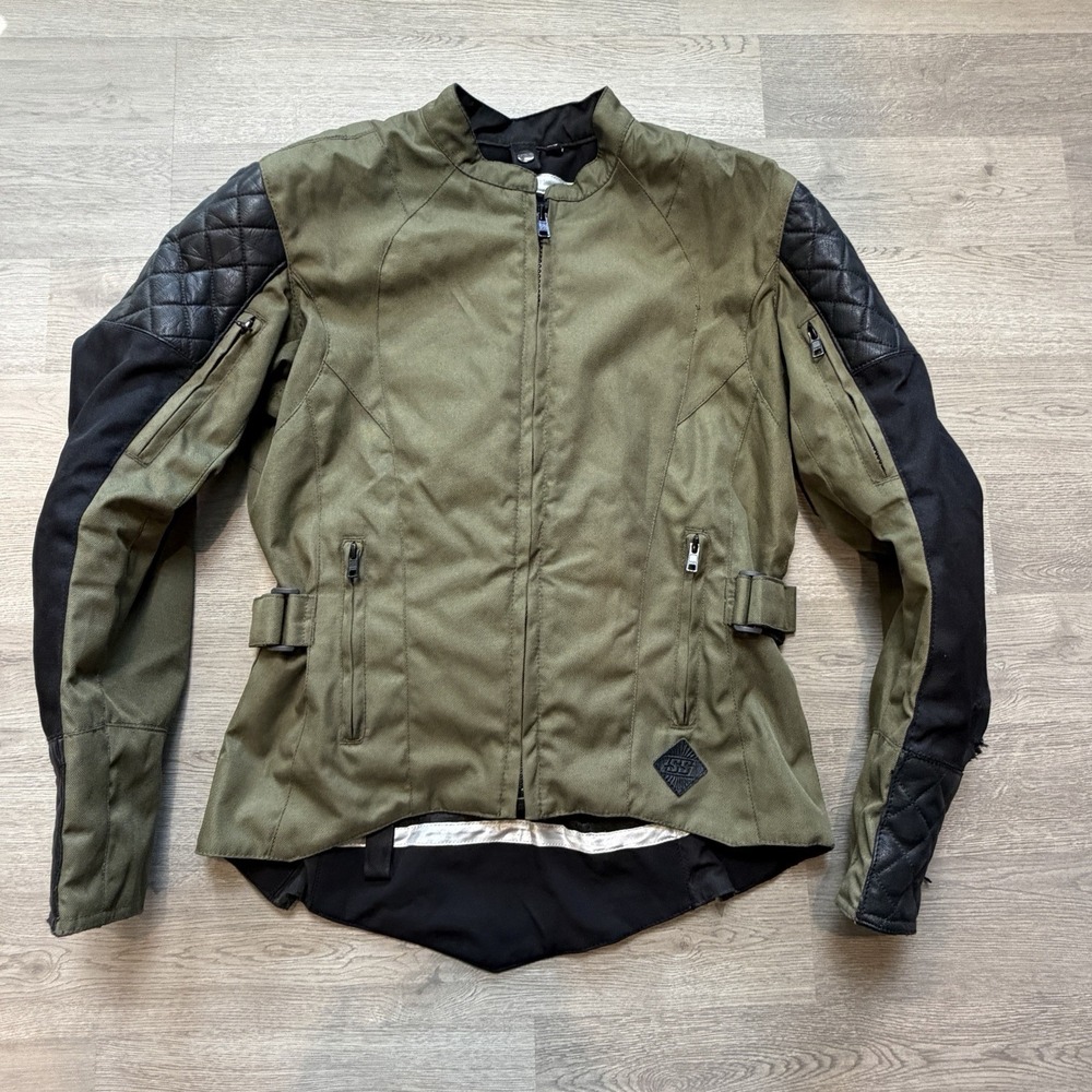 Speed and Strength Minx Women's Medium Textile Motorcycle Jacket Olive/Black